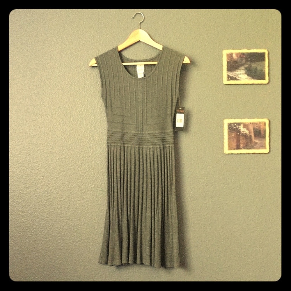 Ella Moss Charcoal Grey Heather Dress